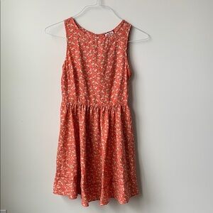 Juicy Couture Size 0 Coral Floral summer sun dress